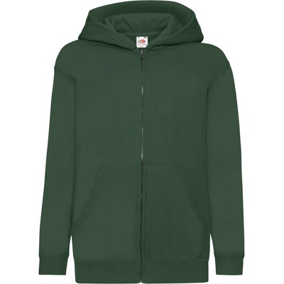 Dětská mikina s kapucí Classic Kids Jacket lahvově zelená
