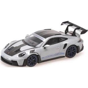 MINICHAMPS 1: 43 porsche 911 (992) gt3rs - 2022 - СИВО МЕТАЛИК С wp СИНИ КОЛЕЛА