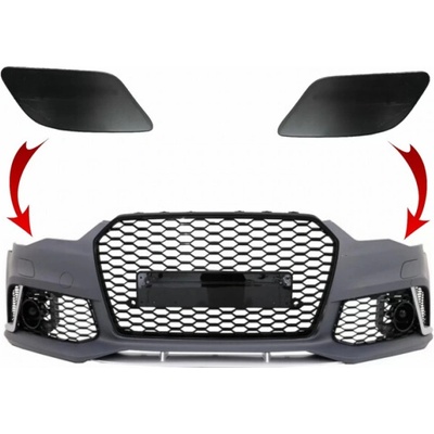 KITT SRA Covers Front Bumper suitable for Audi A6 C7 4G (2011-2018) RS6 Design