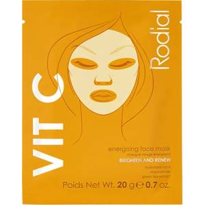 Rodial Vit C Energising Sheet Mask платнена маска за озаряване и възстановяване на кожата с витамин c за жени 1 бр