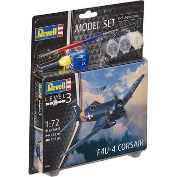 Revell Model Set plane 63955 F4U 4 Corsair 1:72