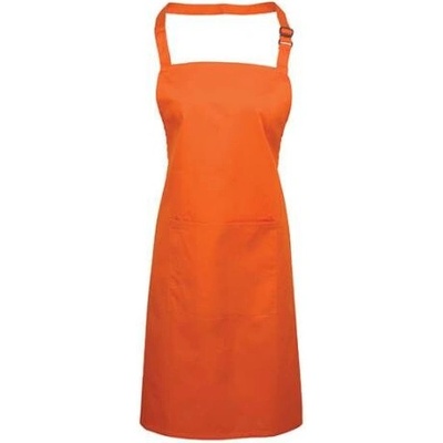 Premier Workwear Pracovní zástěra za krk s kapsou PR154 Orange Pantone 1655 72x86cm