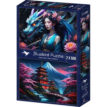 Bluebird Puzzle - Puzzle 2x500 Japan Spirit- Asia Collection - 500 piese