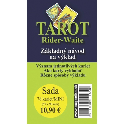 Karty - Tarot Rider Waite-mini karty brožúrka - Arthur Edward Waite