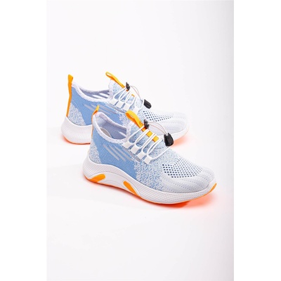 Moda Trend Детски спортни обувки - Бели с Оранжев #370867 (370867_Бяло)