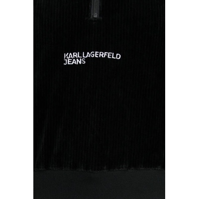 Karl Lagerfeld Jeans Суичър Karl Lagerfeld Jeans в черно с апликация 246J1806 (246J1806)