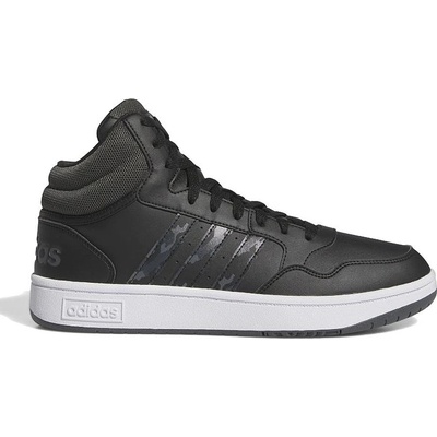 adidas Performance Hoops 3.0 Mid Core Black Grey