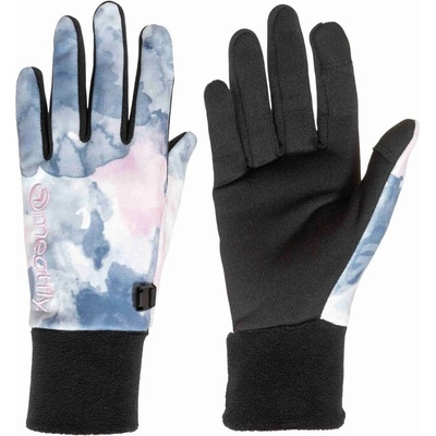 Meatfly dámské rukavice Ladies Powerstretch Clouds Pink