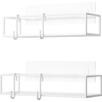 Umbra Рафтове за баня Cubiko бели 2 бр (1018615-660)