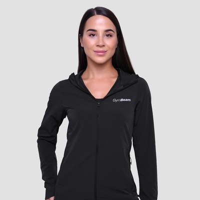 GymBeam Дамско яке за бягане Pulse Running Jacket Black XL