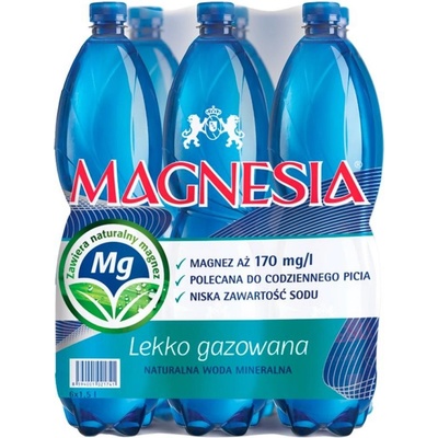 Magnesia jemně perlivá 6 x 1,5 l – Zboží Dáma