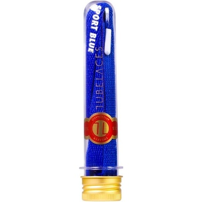 Tubelaces GOLD FLAT HOOK UP modré