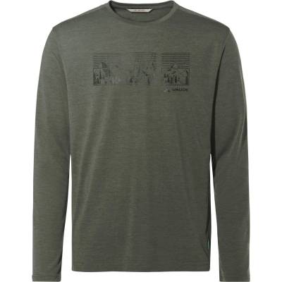 VAUDE Мъжка блуза с дълъг ръкав Vaude Rosemoor L/S T-Shirt III Longsleeve - Khaki (216-0236-1011)