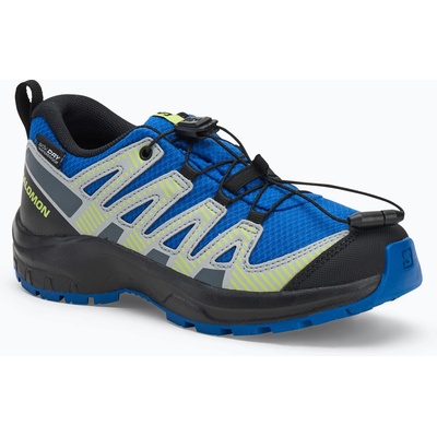 Salomon XA PRO V8 WP детски туристически обувки морско синьо/черно/остро зелено