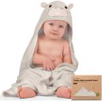 KeaBabies Бебешка Хавлия С Качулка От Органичен Бамбук Хипо Keababies (KB-HTCD-HIP)