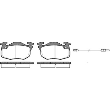 Sada brzdových platničiek kotúčovej brzdy REMSA 0192.12