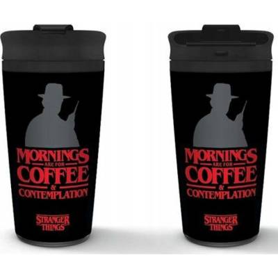 Curepink Cestovní hrnek Stranger Things Coffee and Contemplation 0,425 l