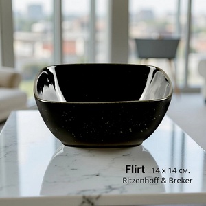 Ritzenhoff & Breker Порцеланова купа Flirt, квадратна, черна 14 х 14 см. Ritzenhoff & Breker