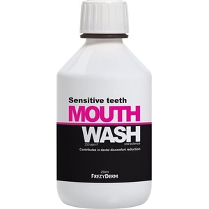 FREZYDERM Флуорна вода за уста за чувствителни зъби, Frezyderm Sensitive Teeth Mouthwash 250ml
