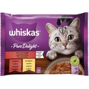 Whiskas Pure Delight s hovädzím a kuracím mäsom 4 x 85 g