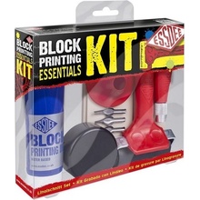 Essdee malá sada pre linoryt s čiernou farbou 100 ml