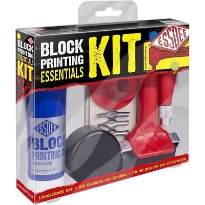 Essdee malá sada pre linoryt s čiernou farbou 100 ml