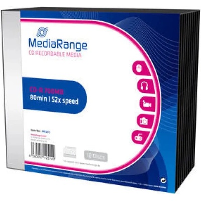 MediaRange CD-R 700MB Slimcase 10 броя (4260057125149)