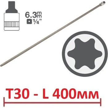 Image 1 of BGS technic Torx t30 l400мм на вложка 1/4 ; bgs 4202