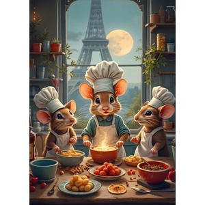 Bluebird Puzzle - Puzzle The Little Chefs of Paris - 300 piese