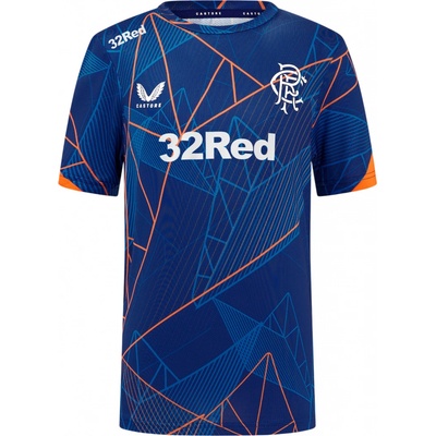 Castore Rangers FC League Matchday T-Shirt modré