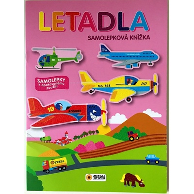LETADLA samolepky k opakovanému použití