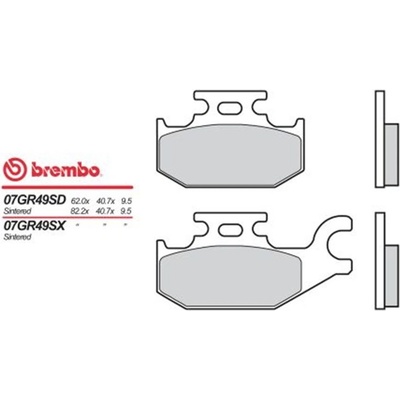 Zadní brzdové destičky Brembo Yamaha 400 XT 1986 - směs SD – Hledejceny.cz