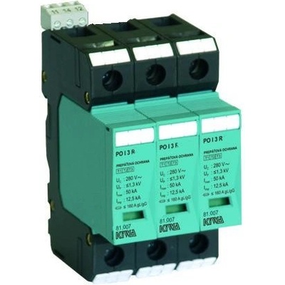 Zvodič KIWA PO I 3 R EWS 280V/12,5kA B+C+D 81.015