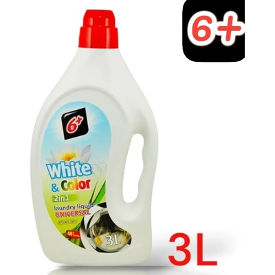 6+ Течен перилен препарат 3л - За бяло и цветно (1418)