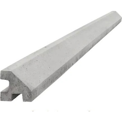 Betonový sloupek rohový na 2,5 m plot (340 cm) (cena za 1 ks) - Šedá