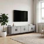 vidaXL ТВ шкаф 146 x 33 x 50 см Сив Сонома Инженерна дървесина (8013749)