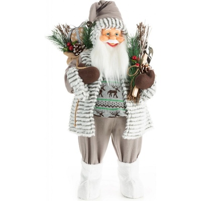 EUROFIRANY VIANOČNÁ FIGÚRKA SANTA 80 CM BIELA