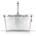Reisenthel carrybag silver crackle - Stable shopping basket with lots of storage space and practical inner pocket - Elegant and water-repellent design - BK7088