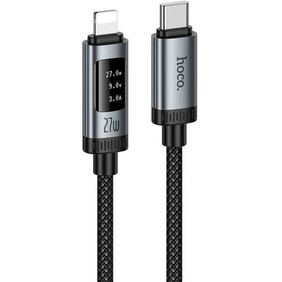 Hoco U148 s digitálním displejem USB C na Lightning Pd 27W 1,2m černý
