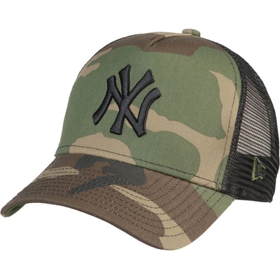New Era 9FO Camo Team Aframe Trucker MLB New York Yankees Woodland Camo