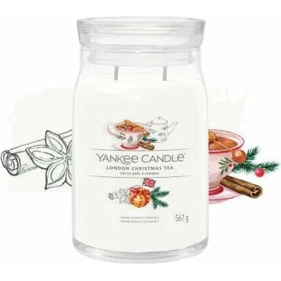 Yankee Candle Signature London Christmas Tea 567g – Zboží Dáma