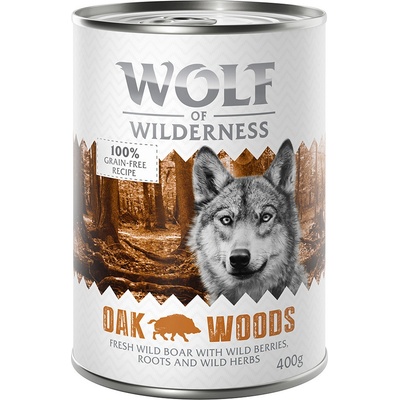 Wolf of Wilderness Adult Single Protein Oak Woods diviak 6 x 400 g