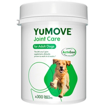 Lintbells YuMove Dog -Висококачествена добавка за кучета , овкусени таблетки за стави с екстракт от зеленоуста мида 300 таблетки