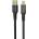 Tellur Кабел Tellur Transparent Series TLL155711, от USB A(м) към USB C(м), 1m, черен (TLL155711)