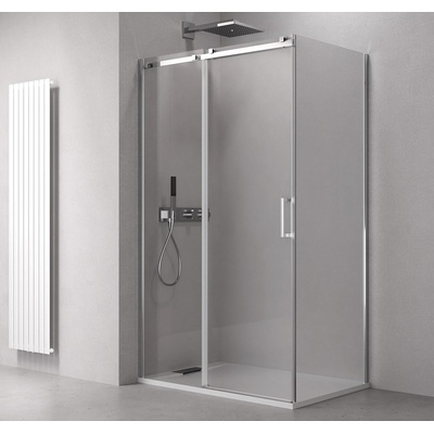 Polysan Thron Line Square obdélníkový 160 x 70 cm čiré chrom TL1670-5002