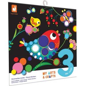 Janod My arts&crafts Мини Кръгли стикери Птичка от 3 години (J09146)
