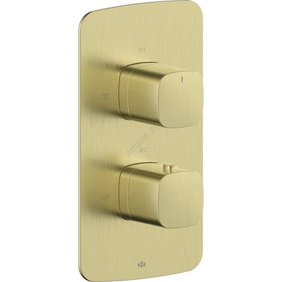 Armatura 5759-001-31 - Термостатичен душ смесител за вграден монтаж MALAGA в златисто покритие (KF0290)