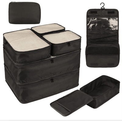 KUFRYPLUS Cestovní organizéry SN636 černá, 8 ks