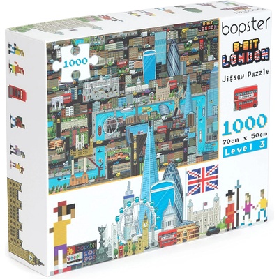 Bopster Пъзел Bopster от 1000 части - Лондон в 8-битов стил (BPST-E72-8F3-660)