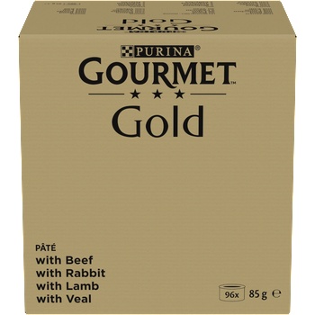 Gourmet Purina Gourmet Gold Mus микс 96x85g (говеждо, заешко, агнешко, телешко)